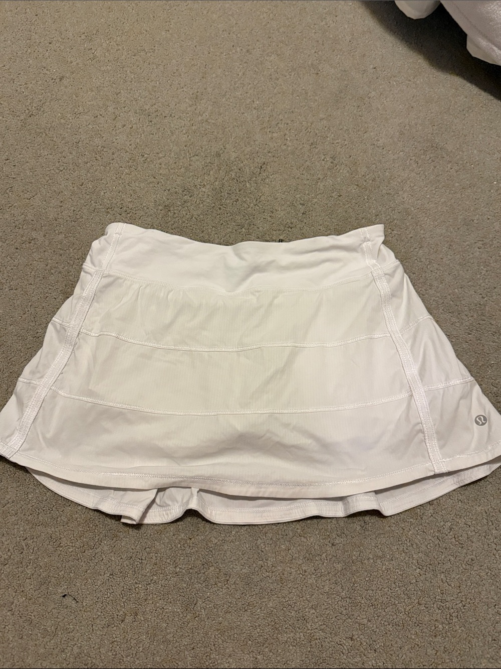 lululemon athletica White Athletic Skort with Built-In Shorts